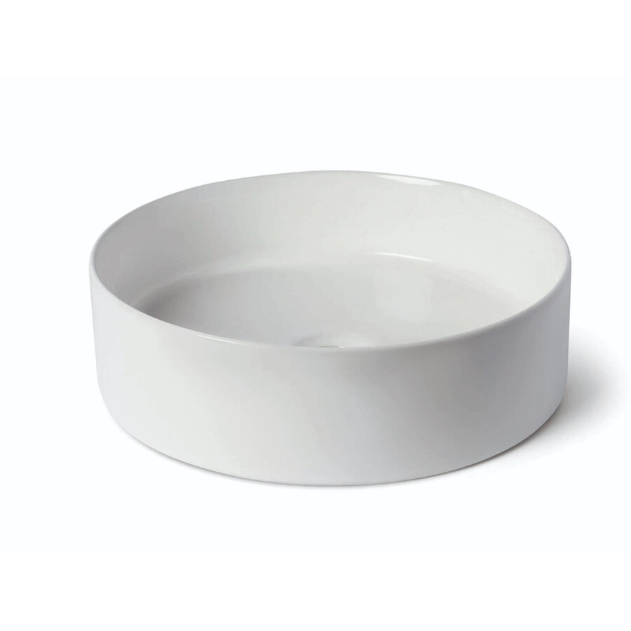 Waskom Luca Sanitair Ceramics Rond 39,4x39,4x11,5 Keramiek Glans Wit