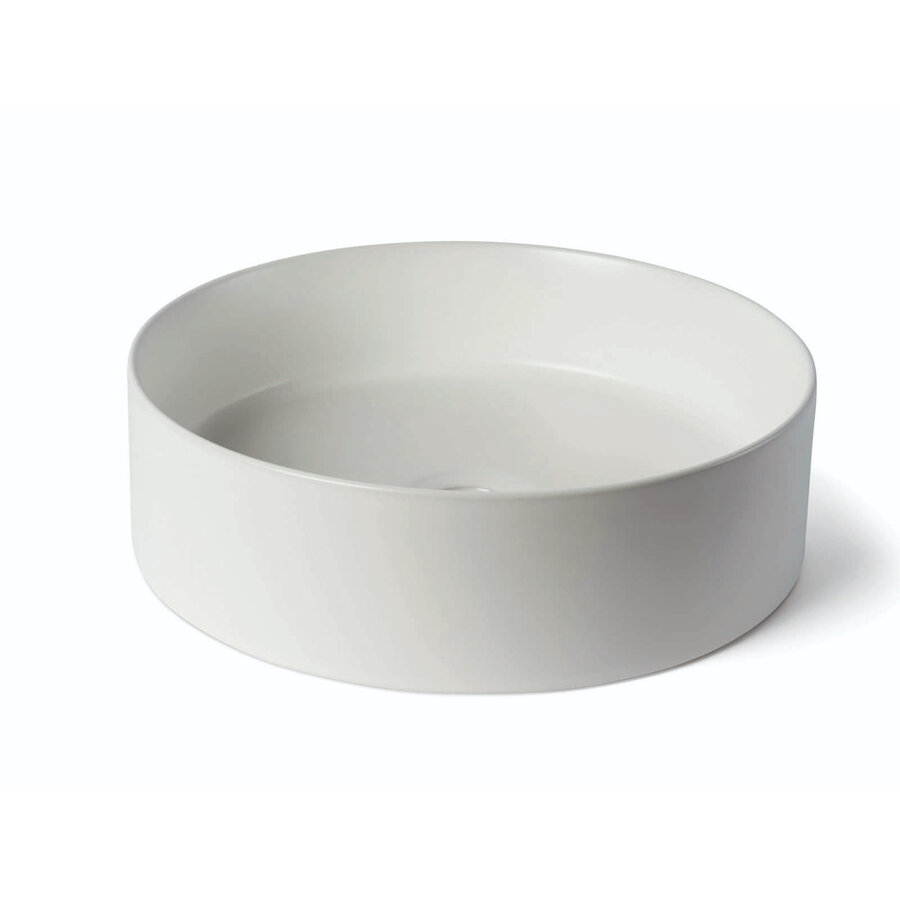 Waskom Luca Sanitair Ceramics Rond 39,4x39,4x11,5 Keramiek Mat Wit