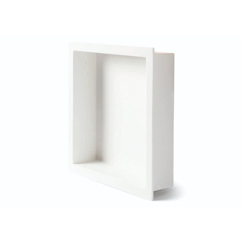 Inbouwnis Luca Sanitair Luva 29,5x29,5x7 cm Solid Surface Mat Wit 