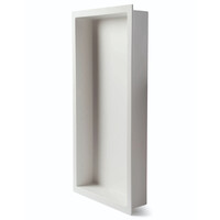 Inbouwnis Luca Sanitair Luva 59,5x29,5x7 cm Solid Surface Mat Wit