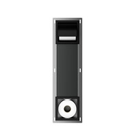 Toiletrolhouder met Klep en Reserverolhouder Inbouw Wiesbaden Rocko Mat Zwart