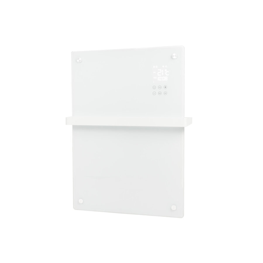Convector Verwarming Eurom Alutherm Verre 800W Voor in de Badkamer met Wi-Fi en Glazen Behuizing Wit