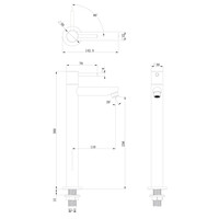 Fonteinkraan Best-Design High-Aquador RVS-304