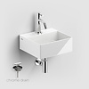 Clou Fonteinset Clou New Flush 1 Incl. Toebehoren 9x28 Cm Glanzend Wit