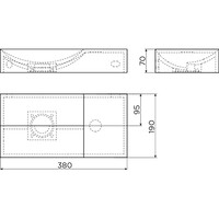 Fonteinset Clou Vale Incl. Toebehoren 7x38 Cm Mat Mosterd