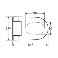 Douche WC Geberit AquaClean Alba Met Afstandsbediening Wit