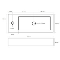 Fontein Best Design Allure 36x18x9 cm Links Marmer White