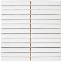 Mozaïek Sevilla Kit-Kat 29.6x29.9 cm Geglazuurd Porselein, Mat White (Prijs per 0.89 M2)