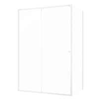 Schuifdeur Met Zijwand Sealskin Contour 120x90x200 cm 6 mm Helder Glas Mat Wit