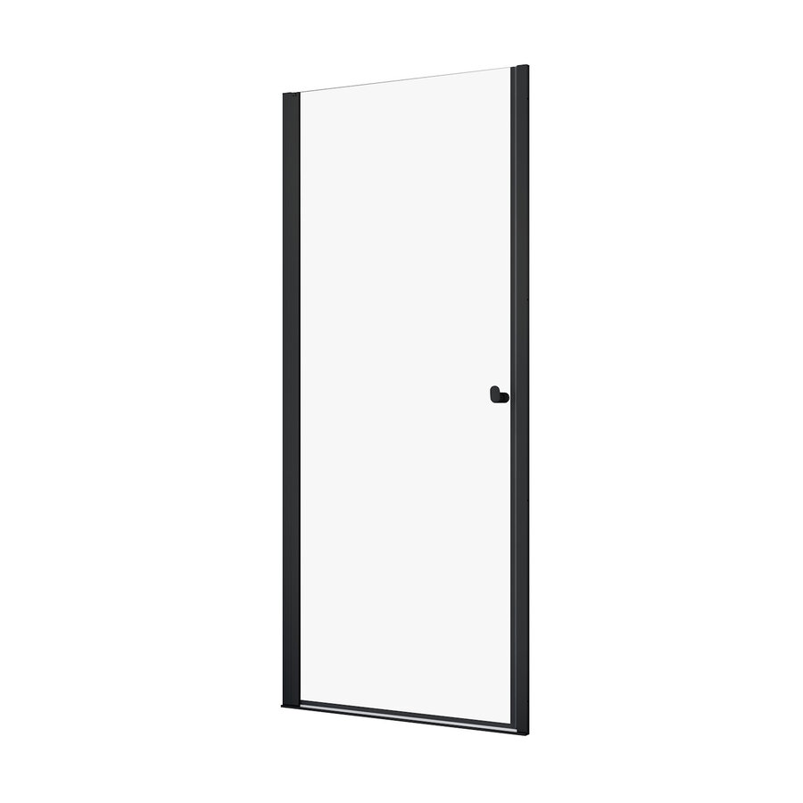 Nisdeur Sealskin Hooked Draaideur in Nis 90x200 cm Helder Glas Mat Zwart