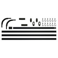 Douchegordijnstangset Sealskin Easy Roll 90x90x90 cm Zwart