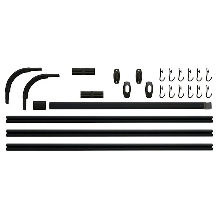 Douchegordijnstangset Sealskin Easy Roll 90x90x90 cm Zwart