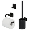 Toiletaccessoireset Tiger Colar - Toiletborstel - Toiletrolhouder - Handdoekhaak Zwart