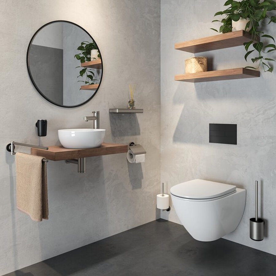 Handdoekrek 2-armig Tiger Cooper Geborsteld RVS