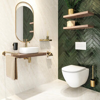 Handdoekrek 2-armig Tiger Cooper Goud