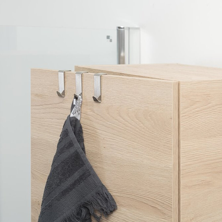 Tiger Rack Basic Deurhaak 20 mm RVS Geborsteld