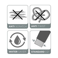 Doucheslang Tiger Flux 200 cm Chroom