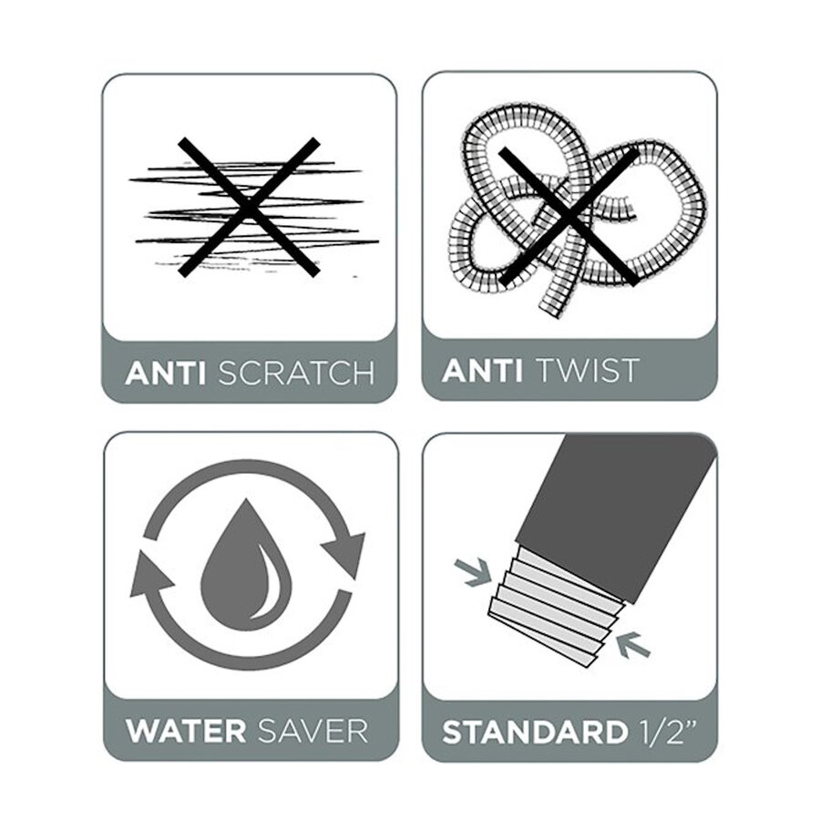 Doucheslang Tiger Flux 200 cm Chroom