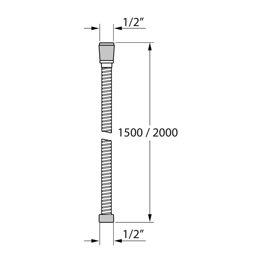Doucheslang Tiger Excellence Uitrekbaar 150-200 cm Chroom