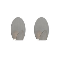 Tiger Baseline Oval Medium Handdoekhaak RVS (2 stuks)