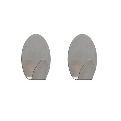 Tiger Baseline Oval Medium Handdoekhaak RVS (2 stuks) 