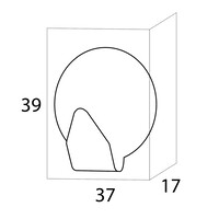 Tiger Baseline Round Small Handdoekhaak Wit (2 stuks)