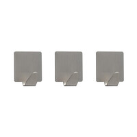 Tiger Baseline Square Small Handdoekhaak RVS (3 stuks)