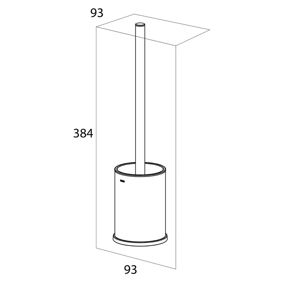Toiletborstel Tiger Colar Met Houder Vrijstaand Zwart