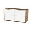 Tiger Tiger Boston Wastafelonderkast 120 cm Hoogglans Wit Chalet Eik