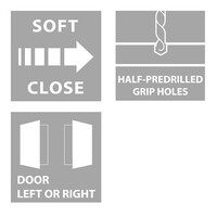 Hoge Kolomkast Tiger Boston 40 cm Hoogglans Wit