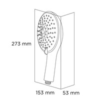 Douchekop Tiger Amalfi 15,3 cm Met Comfort Water Saver Chroom