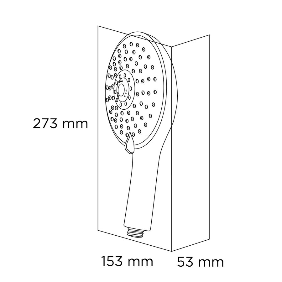 Douchekop Tiger Amalfi 15,3 cm Met Comfort Water Saver Chroom