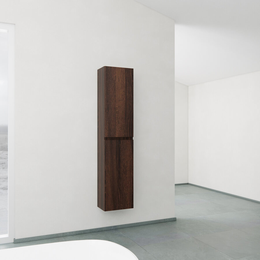 Kolomkast BWS Paris 2 Deuren 160x35x35 cm Sonoma Choco