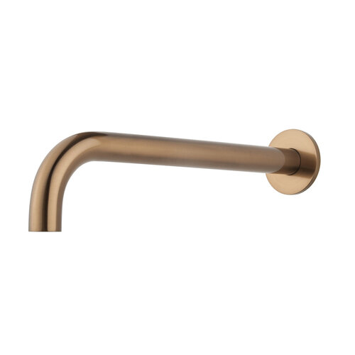 Baduitloop Inbouw Wiesbaden Caral Rond 30 Cm 1/2 Geborsteld Brons Koper 