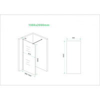 Glasplaat BWS Danielle 100x200 Cm Nano Vintage Bronsglas