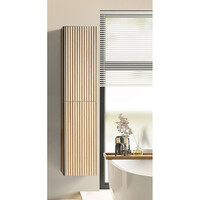 Kolomkast 2 Deuren BWS Bella 160x36x30 Cm Naturel Eik