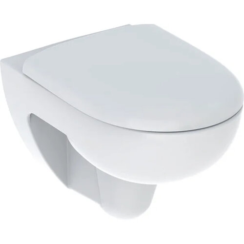 Wandcloset Geberit Renova Pack Diepspoel Rimfree Met Zitting Softclose En Quick release Wit 