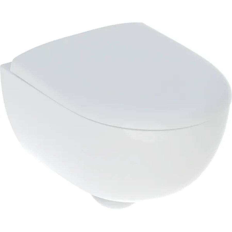 Wandcloset Geberit Renova Pack Diepspoel Kleine Sprong Gesloten Vorm Rimfree Met Zitting Wit