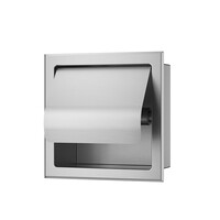 Toiletrolhouder Inbouw BWS Milan Met Klep RVS
