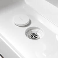 Opbouw Wastafel Sapho Twig Met Wastekapje 60x47 cm Cast Marble Wit