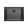 Sapho Inbouw Wastafel Sapho Zenith 60x45 cm RVS Antraciet PVD