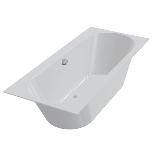 Ligbad Beterbad Xenz Madeira 180x80 cm Inclusief Badpoten Mat Wit 