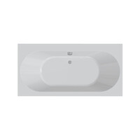 Ligbad Beterbad Xenz Madeira 180x80 cm Inclusief Badpoten Mat Wit