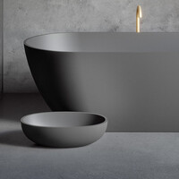 Waskom Riho Escala 55x32 cm Solid Surface Mat Antraciet