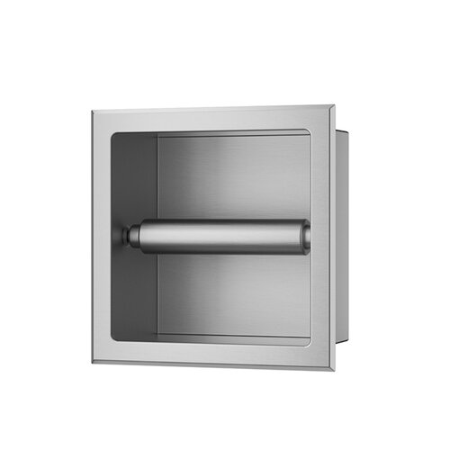 Toiletrolhouder Inbouw BWS Milan Zonder Klep RVS 