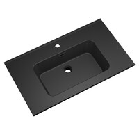 Wastafel BWS Bella 100 cm Mat Zwart