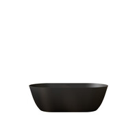 Vrijstaand Ligbad Salenzi Flow 165x83x50 cm Mat Zwart