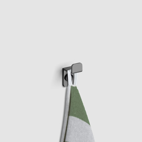 Kledinghaak Clou Fold Gunmetal Geborsteld PVD 