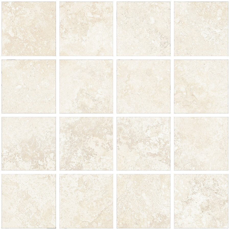 Mozaiek Pamesa Pietra Di Rapolano Ivory 30x30 cm Gerectificeerd Mat Creme (Prijs Per M2)