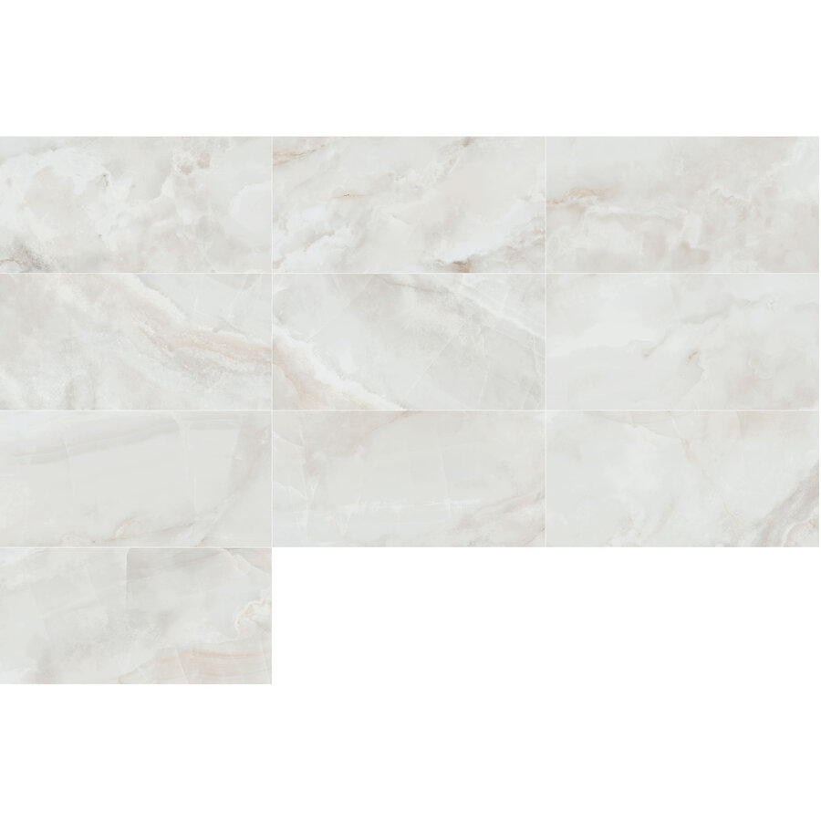 Vloertegel Pamesa Sardonyx White 60x120 cm Gepolijst Wit (Prijs Per M2)